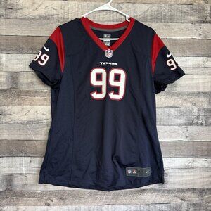 Houston Texans Jersey Women's XL Blue JJ Watt #99 NFL Football Nike On Field